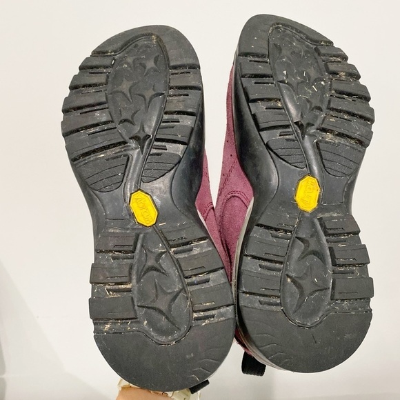 ASOLO Shiver GV Hiking Shoes GoreTex Vibram Burgundy Suede Size 7.5 - Picture 11 of 12
